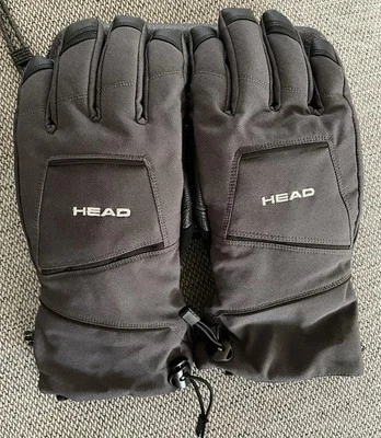Luva de esqui masculina isolada com bolso Head Dupont Sorona nova sem etiquetas. Cinza grande - Imagem 1 de 4