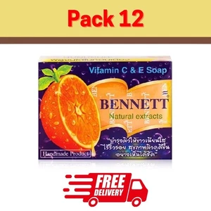 BENNETT Soap Vitamin C&E Soap Natural Extracts Skin Glow Deodorize Body 130g 12x - Picture 1 of 6