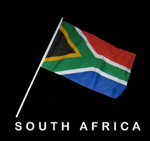 SOUTH AFRICA SOUTH AFRICAN Hand Waver Flag - 30x45cm - Picture 1 of 2