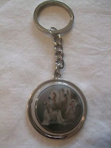Porte-clés en métal - chien LEVRIER AFGHAN - Picture 1 of 1