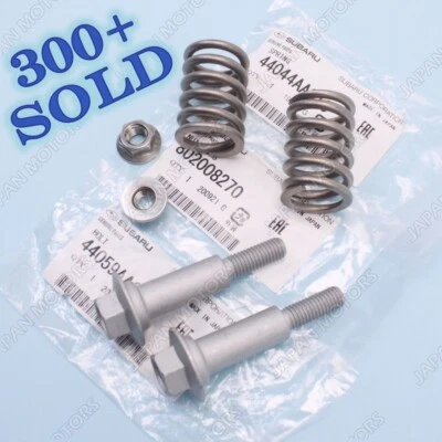 Genuine Subaru Exhaust Center Pipe Spring Bolt Set Impreza WRX Legacy Outback + - Image 1 of 4