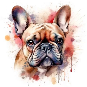 Autoaufkleber Sticker Französische Bulldogge Aufkleber 9X9 cm - Bild 1 von 10