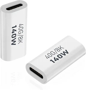 Areme 2er Pack USB C Buchse zu Buchse Adapter, USB Typ C Kupplung Extender Unterstützung - Bild 1 von 12