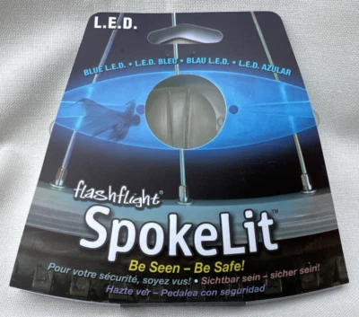 Luz de roda LED Nite Ize SpokeLit - Azul brilhante ou piscando - Imagem 1 de 2