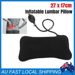Inflatable Lumbar Support Pillow Cushion Built-in Air Pressure For Car Seat Home - Picture 1 of 12