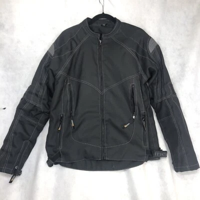 Xelement Motorcycle Jacket Extra Large Black Gray Men Full Zip Up Used - Image 1 of 4