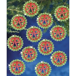 The Beadery Holiday Beaded Ornament Kit ~ Tiny Wreath  #7475 ~ - Picture 1 of 1