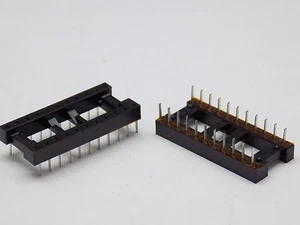 10x Cambion 22 Pin - IC Buchse PCB Platine Solider Connector Adapter Made in USA - Bild 1 von 4