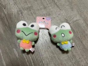 NWT Sanrio Nikonui Kerokerokeroppi Magnet Plush Mascot Keychain Set - Picture 1 of 3