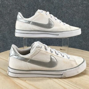 Nike Shoes Womens 9.5 Court Legacy Canvas Light Bone 378339-101 Laced Up White - Picture 1 of 20