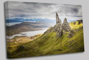 Quadro Stampa su Tela Wall Art Il Vecchio di Storr Scozia - Foto 1 di 7