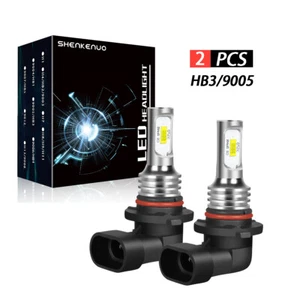 2 luci laterali forti per auto auto lampadine auto HB3 9005 LED SUPER bianco - Foto 1 di 11