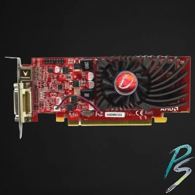 VisionTek ATI Radeon 4350 512MB DMS59 PCI-E x16 Low Profile Video Card VTK-40100 - Image 1 of 4