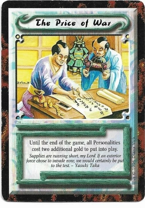 L5R: *THE PRICE OF WAR* Forbidden Knowledge - Legend of the Five Rings CCG - Image 1 of 1