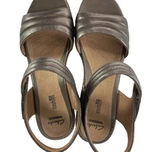 Clarks Collection Hazelle Alba Keilsandalen Größe 6,5 W zinnmetallic 16724 - Bild 1 von 5