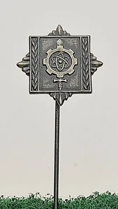 ARMY TEHNICAL ACADEMY, Yugoslavia military vintage pin, badge, lapel - Foto 1 di 2