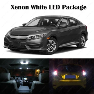8 White LED Interior Reverse Lights Package For 2016-2018 Civic Sedan Hatchback - Picture 1 of 7