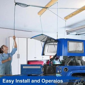 Anti-Drop Hard Top Removal Lift Roof Lift For Jeep Wrangler JK JL Hardtop Car - Picture 1 of 8