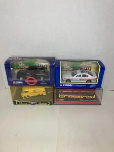 Lot Of (4) Assorted Corgi Vehicles- Omnibus, London Taxi… New In Box Boxes Worn - Picture 1 of 10