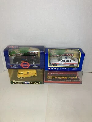 Lot Of (4) Assorted Corgi Vehicles- Omnibus, London Taxi… New In Box Boxes Worn - Image 1 of 4