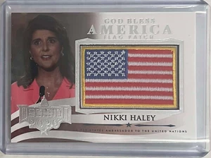 AMBASSADOR/GOV. NIKKI HALEY 2020 DECISION GOD BLESS AMERICA FLAG PATCH ALASKA - Picture 1 of 2