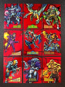 1993 Marvel Universe Series IV - Red Foil Inserts - Complete Set (9) - Picture 1 of 5