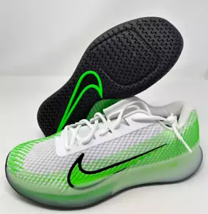 Nike Court Air Zoom Vapor 11 HC Men Size 6 Tennis Shoes Green White DR6966-106 - Picture 1 of 6