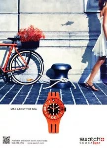 OROLOGIO SWATCH MAGAZINE promo annuncio #029 ORIGINALE 2013 ""NON UN OROLOGIO" - Foto 1 di 1