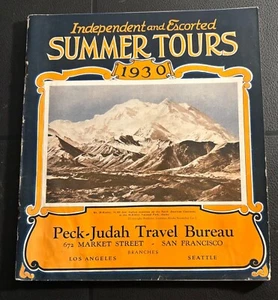 1930 Peck-Judah Travel Bureau Summer Tours Booklet - Nat'l Parks US & Canada - Picture 1 of 11