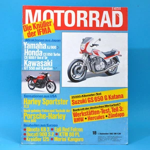 DAS MOTORRAD 18/1982 Yamaha XJ 900 Honda CX 650 Kawasaki GT 550 Harley Sportster - Bild 1 von 1