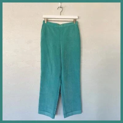 Alfred Dunner Teal Corduroy Pants size 8 Petite - Image 1 of 4