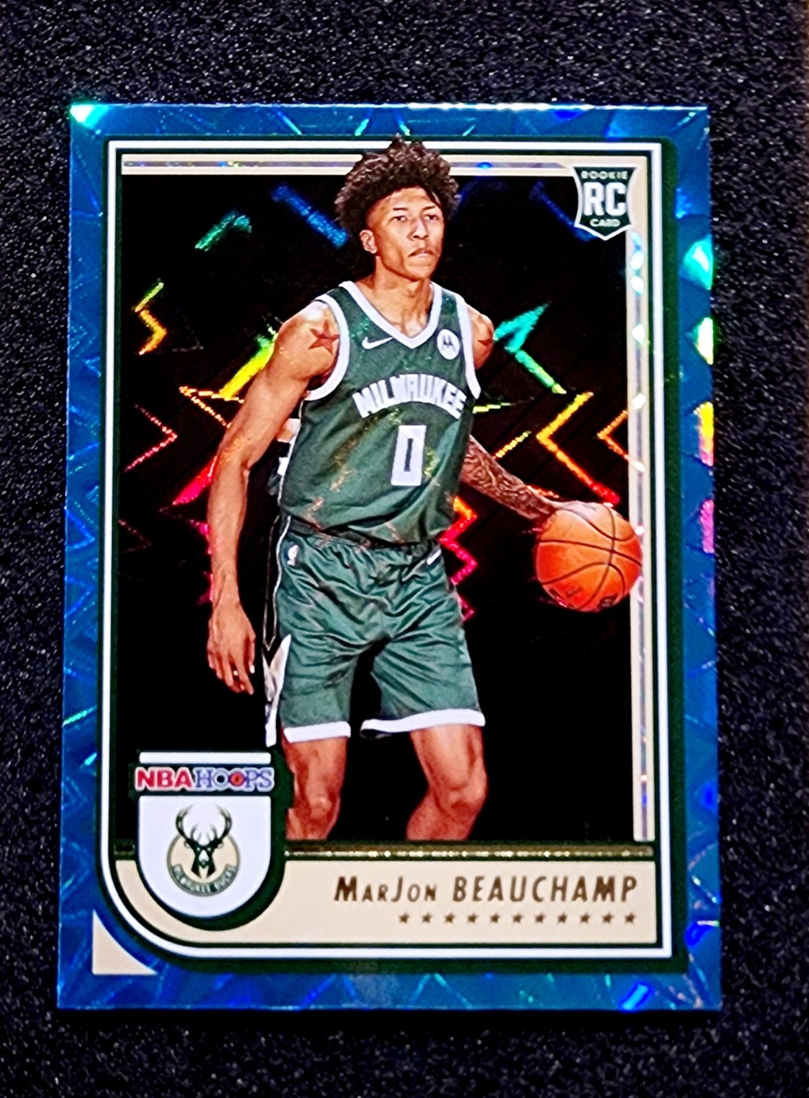 MarJon Beauchamp 2022-23 NBA Hoops Rookie TEAL EXPLOSION Bucks RC #254 🔥🏀