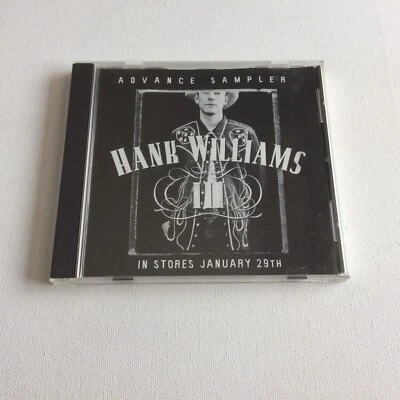 Хэнк Уильямс III Advance Сэмплер ПРОМО CD РЕДКИЙ Rockabilly Country '01 Curb - Изображение 1 из 3