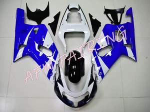 Blue White ABS Injection Mold Bodywork Fairing Kit for GSXR600/750 2001-2003 - Picture 1 of 5