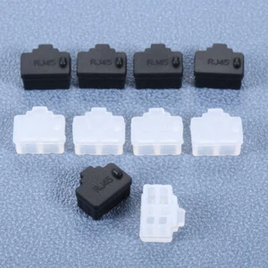 10x Silicone Anti Dust Plug Cover for TV Computer Ethernet Port RJ45 Female Jack - Afbeelding 1 van 14