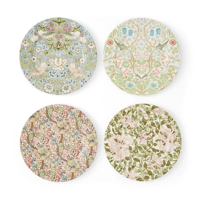 Spode Morris & Co Dessert Plates Set of 4 (Assorted) 8-Inch Round Plates - Image 1 of 4