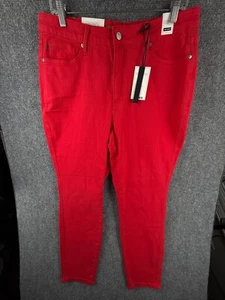 NWT Judy Blue 16W Plus Denim Jeans Stretch Outdoor Red Garment Dyed JB88790 - Picture 1 of 22