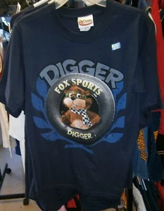 VINTAGE 2009 CHASE NASCAR FOX SPORTS GOPHER DIGGER CHARACTER TEE SHIRT MEDIUM NW - Picture 1 of 2