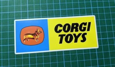 Corgi Toys Sticker Vintage 1960's Sticker Diecast Decal