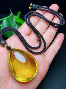 Genuine Natural Natural Yellow Citrine Quartz Woman Pendant AAAAA - Picture 1 of 5