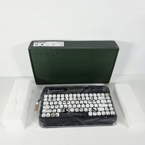 Elretron Penna Black (Old Fashioned Style) Bluetooth Wireless Keyboard - New - Afbeelding 1 van 17