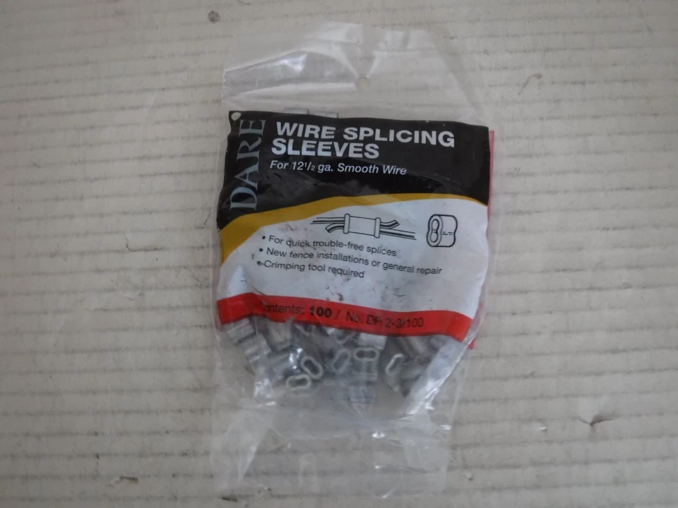 Dare DP2-3/100 Silver Metal 12.5 ga. Wire Splicing Sleeve - Image 1 of 1