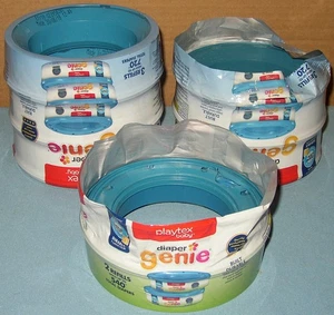 6 Packs Playtex Baby Diaper Genie Odor Lock Pail Refills For Up To 1470 Diapers - Picture 1 of 7