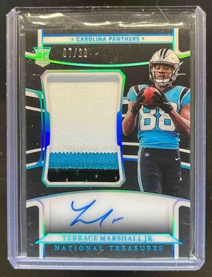 2021 National Treasures Terrace Marshall Jr. RC Patch Midnight Auto #7/20 - Image 1 of 2
