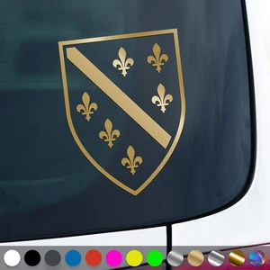 Bosnia Decal Coat Of Arms Flag Herzegovina Sticker Car Truck Gift Idea - Bild 1 von 6