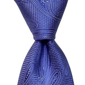 MICHAEL KORS Men's 100% Silk Necktie 61 1/2" x 3 1/4" Designer PAISLEY Blue EUC - Picture 1 of 3