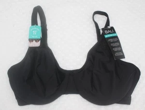 NWT BALI minimizer BRA DF3385 in BLACK comfort straps $48 34D - Picture 1 of 6