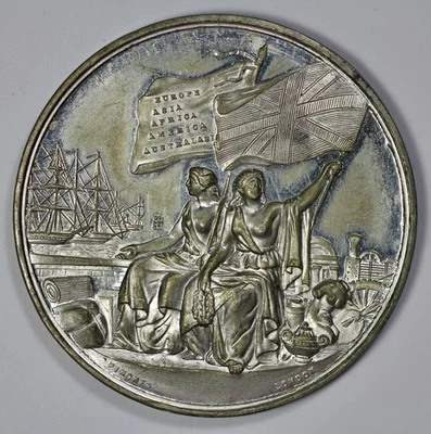 1857 British International Exhibition Medal 42.7 mm 19.84 grams - Image 1 of 3