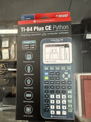 Texas Instruments TI-84 Plus CE Python Graphing Calculator Trinomial Teal New - Image 1 of 3