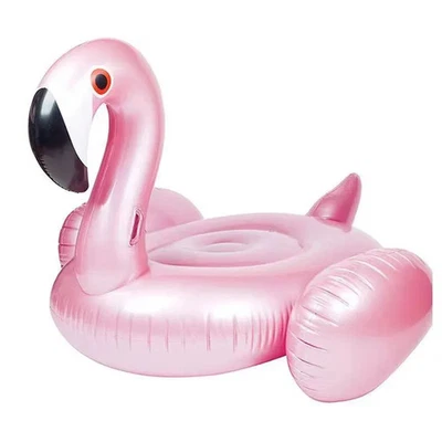 Aufblasbares Flamingo Pool Float Schwimmbett Wasserspielzeug Sommer Liege - Bild 1 von 4